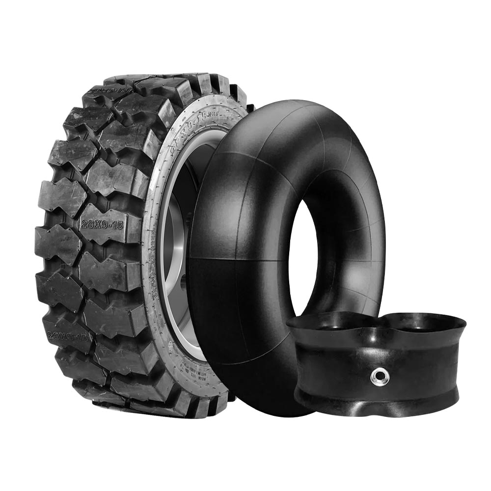 Kit de Pneu Forerunner Aro 15 QH207 TT 28.9-15 14 Lonas + Câmara de Ar + Protetor Empilhadeira