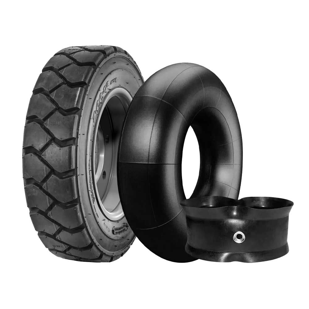 Kit de Pneu Forerunner Aro 8 QH201 TTF 500-8 10 Lonas + Câmara de Ar + Protetor Empilhadeira